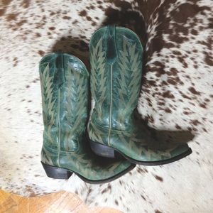Size 7.5 Johnny Ringo Turquoise cowgirl boots